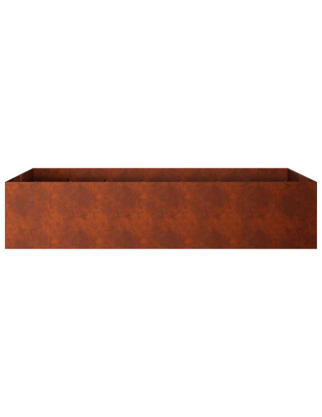 Vaso da giardino Ruggine 280 x 80 x 60 cm Acciaio Corten
