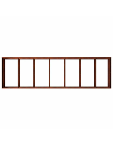 Vaso da giardino Ruggine 280 x 80 x 60 cm Acciaio Corten