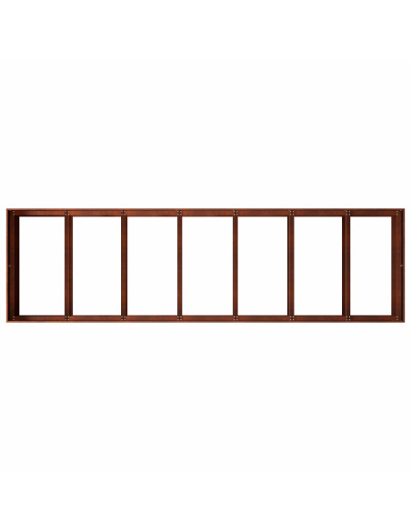 Vaso da giardino Ruggine 280 x 80 x 60 cm Acciaio Corten