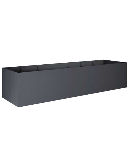 Vaso da giardino Antracite 280 x 80 x 60 cm