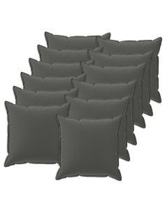 Federa 12 pz HOUTEN Antracite 50 x 50 cm Poliestere