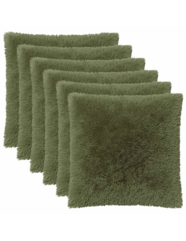 Federa 6 pcs HEERLEN Verde 65 x 65 cm Fleece PV