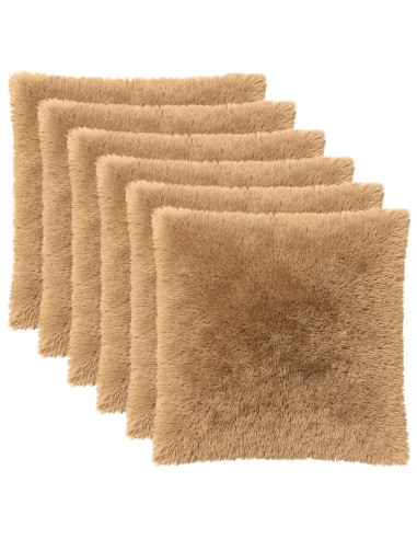 Federa 6 pcs HEERLEN Tortora 65 x 65 cm Fleece PV