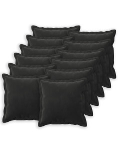Federa 12 pcs HOUTEN Nero 40 x 40 cm Velluto