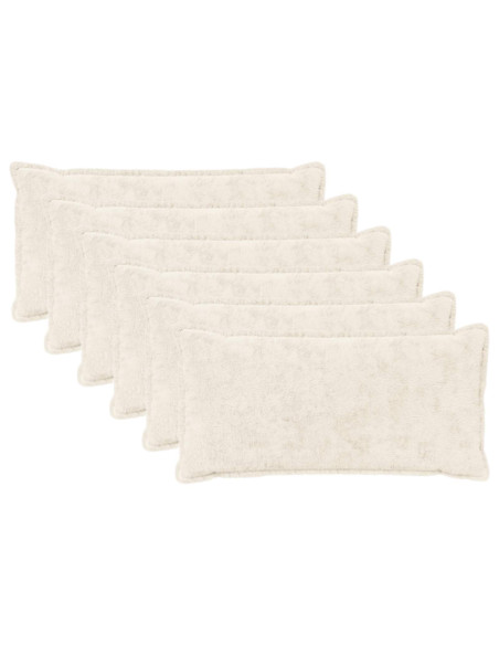 Federa 6 pz HOUTEN Bianco 40 x 80 cm