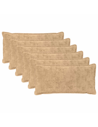 Federa 6 pz HOUTEN Crema 40 x 80 cm Pelliccia di Coniglio Finta