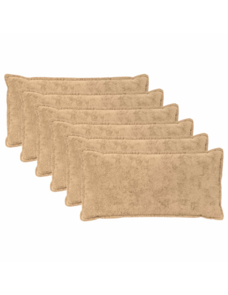 Federa 6 pz HOUTEN Crema 40 x 80 cm Pelliccia di Coniglio Finta