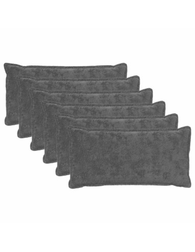 Federa 6 pz HOUTEN Grigio Scuro 40 x 80 cm