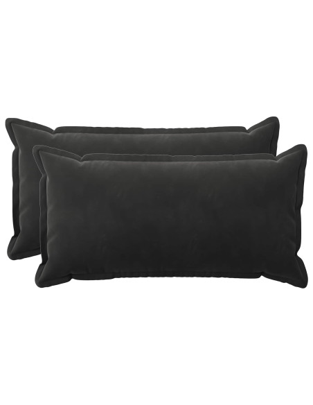 Federa 2 pcs HOUTEN Nero 40 x 70 cm Velluto