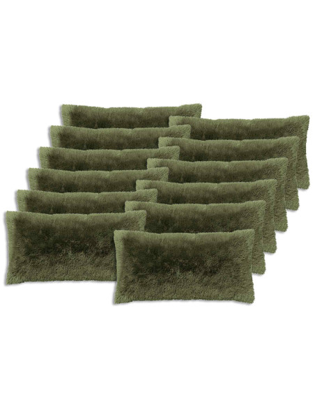 Federa 12 pcs HEERLEN Verde 40 x 80 cm Fleece PV