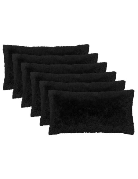 Federa 6 pcs HEERLEN Nero 40 x 80 cm Fleece PV