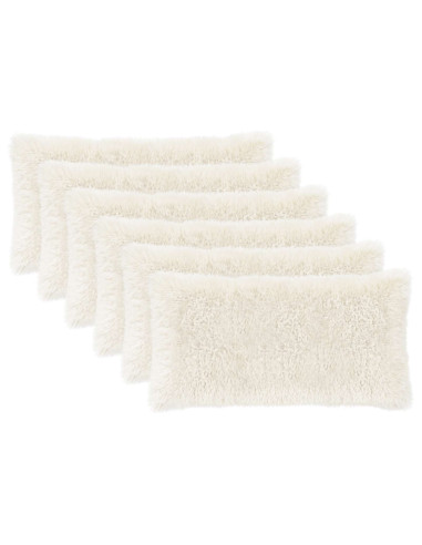 Federa 6 pcs HEERLEN Bianco 40 x 80 cm Fleece PV