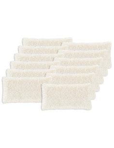 Federa 12 pcs HEERLEN Bianco 40 x 80 cm Fleece PV 2