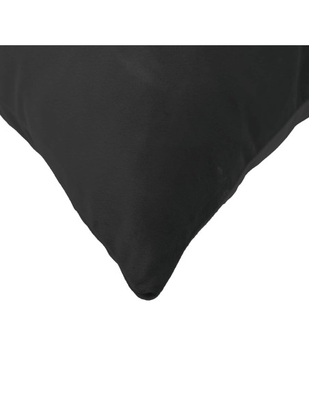 Federa 6 pcs HEERLEN Nero 40 x 80 cm Velluto