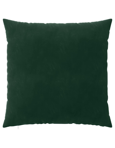 Federa 6 pcs HEERLEN Verde Scuro 65 x 65 cm Velluto