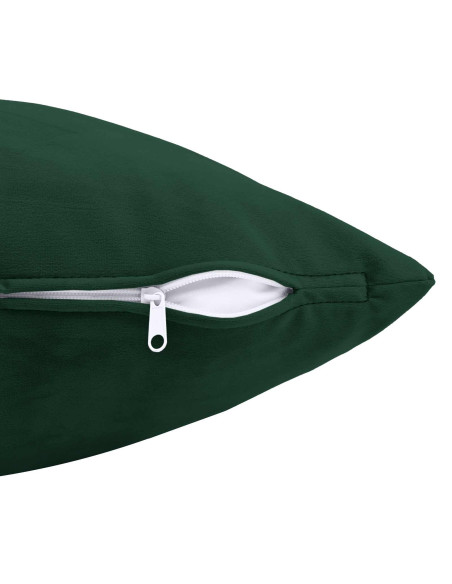 Federa 6 pcs HEERLEN Verde Scuro 65 x 65 cm Velluto