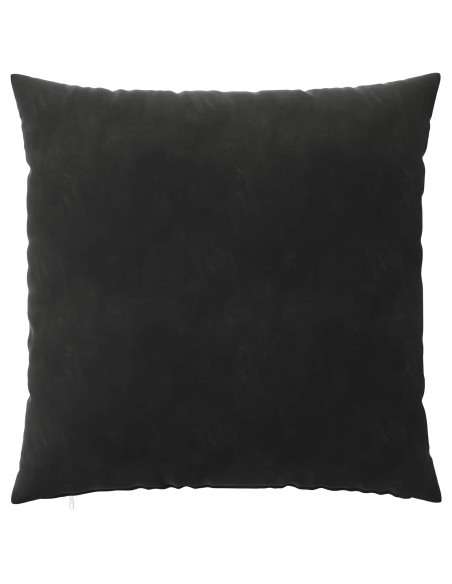 Federa 6 pcs HEERLEN Nero 65 x 65 cm Velluto