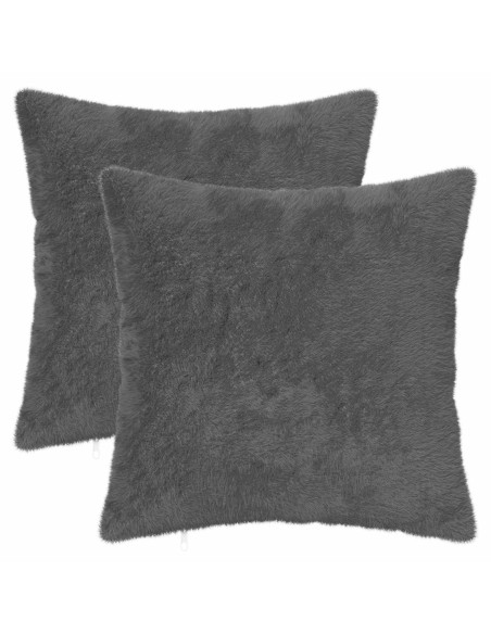 Federa 2 pz HEERLEN Grigio Scuro 40 x 40 cm
