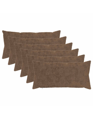 Federa 6 pz HEERLEN Marrone Chiaro 40 x 80 cm