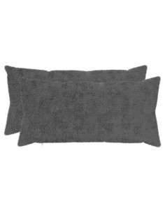 Federa 2 pz HEERLEN Grigio Scuro 40 x 80 cm