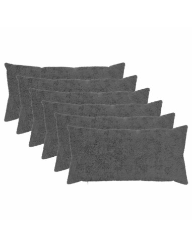 Federa 6 pz HEERLEN Grigio Scuro 40 x 80 cm