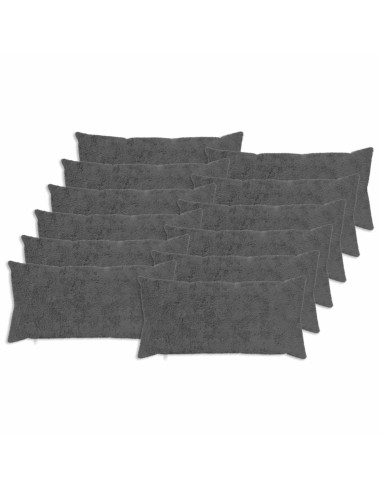 Federa 12 pz HEERLEN Grigio Scuro 40 x 80 cm