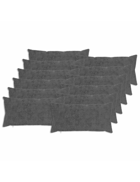 Federa 12 pz HEERLEN Grigio Scuro 40 x 80 cm