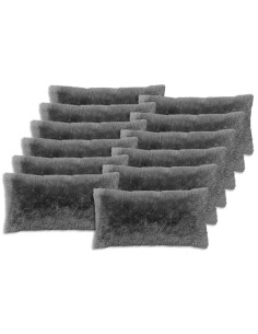 Federa 12 pcs HEERLEN Grigio Chiaro 40 x 80 cm Fleece PV