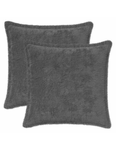 Federa 2 pz HOUTEN Grigio Scuro 40 x 40 cm