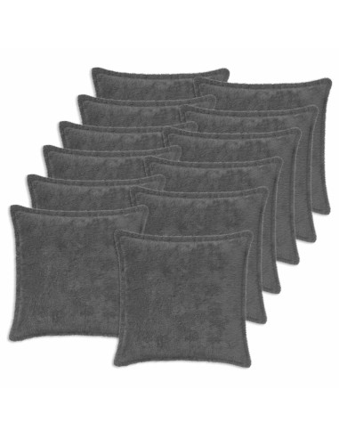 Federa 12 pz HOUTEN Grigio Scuro 40 x 40 cm
