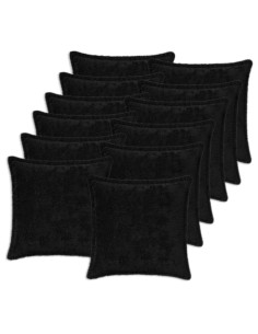 Federa 12 pz HOUTEN Nero 40 x 40 cm Pelliccia di Coniglio Finta