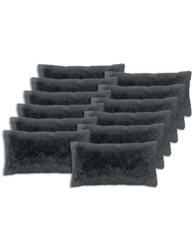 Federa 12 pcs HEERLEN Antracite 40 x 80 cm Fleece PV