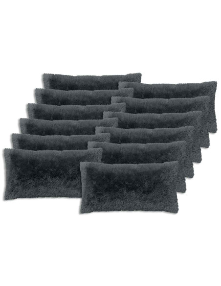 Federa 12 pcs HEERLEN Antracite 40 x 80 cm Fleece PV