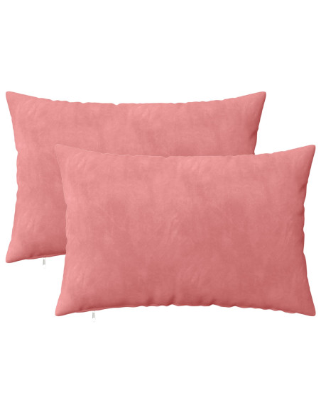 Federa 2 pcs HEERLEN Rosa 40 x 60 cm Velluto