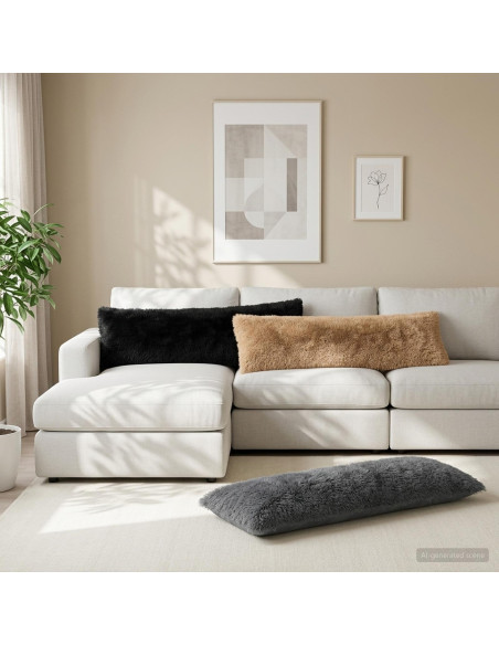 Federa 2 pcs HEERLEN Antracite 40 x 145 cm Fleece PV