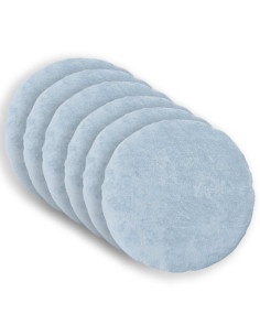 Federa 6 pz HEERLEN Azzurro Ø 30 cm Pelliccia di Coniglio Finta