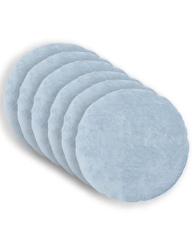 Federa 6 pz HEERLEN Azzurro Ø 30 cm Pelliccia di Coniglio Finta