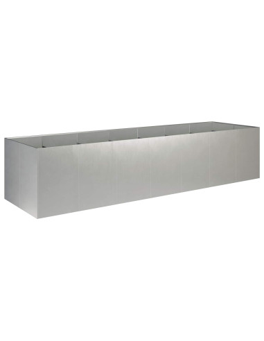Vaso da giardino Argento 280 x 80 x 60 cm Acciaio Inox