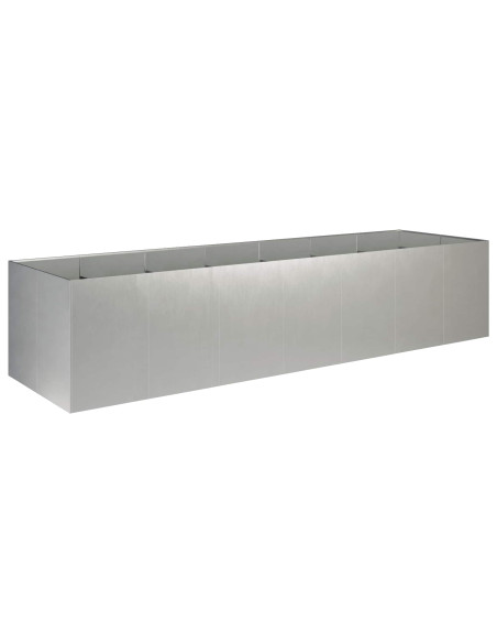 Vaso da giardino Argento 280 x 80 x 60 cm Acciaio Inox