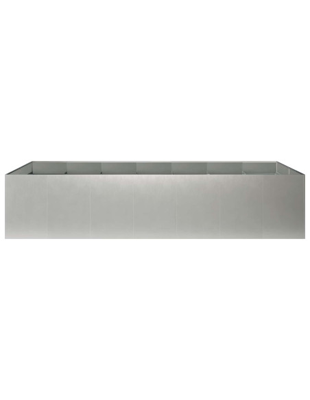 Vaso da giardino Argento 280 x 80 x 60 cm Acciaio Inox