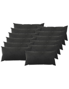 Federa 12 pcs HEERLEN Nero 40 x 80 cm Velluto