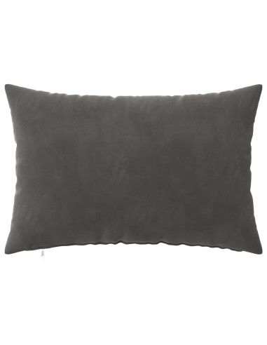Federa 2 pcs HEERLEN Grigio Scuro 40 x 60 cm Velluto