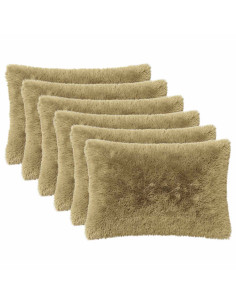Federa 6 pcs HEERLEN Verde chiaro 50 x 75 cm Fleece PV