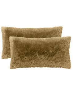 Federa 2 pcs HEERLEN Verde chiaro 40 x 80 cm Fleece PV