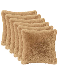 Federa 6 pcs HEERLEN Tortora 50 x 50 cm Fleece PV