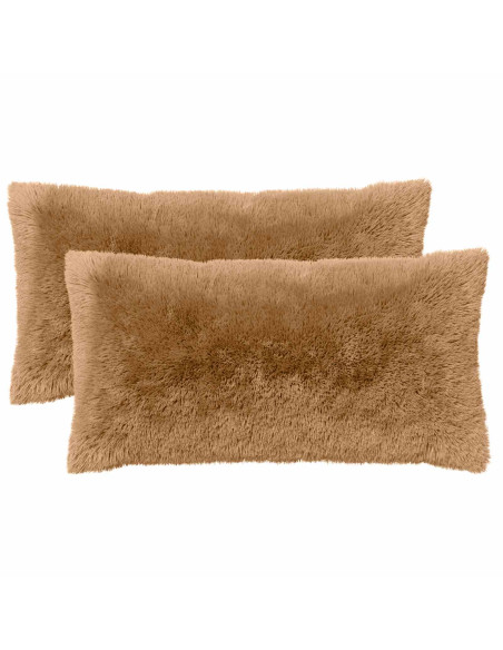 Federa 2 pcs HEERLEN Tortora 40 x 80 cm Fleece PV