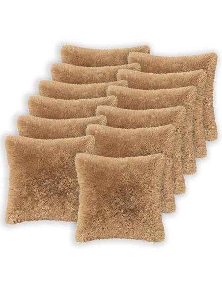 Federa 12 pcs HEERLEN Tortora 50 x 50 cm Fleece PV
