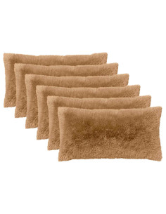 Federa 6 pcs HEERLEN Tortora 40 x 80 cm Fleece PV 2