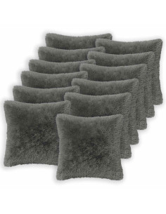 Federa 12 pcs HEERLEN Grigio Chiaro 50 x 50 cm Fleece PV