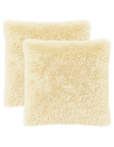 Federa 2 pcs HEERLEN Crema 65 x 65 cm Fleece PV